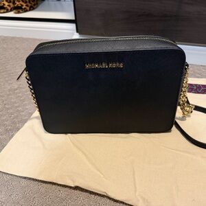 Michael Kors Black and Gold Crossbody Bag